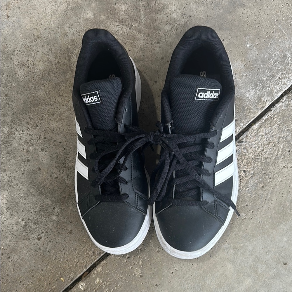 Adidas Classic Black and White Trainers